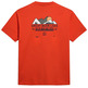 t-shirt homme  napapijri s-tahi orange spicy