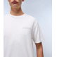 t-shirt homme napapijri s-vanni ss 206 white heron
