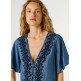 chemise femme  pepe jeans cleo tencel shirt