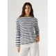 t-shirt femme  pepe jeans marlen striped
