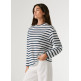 t-shirt femme  pepe jeans marlen striped