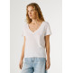 t-shirt femme  pepe jeans megan v-neck