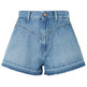 le short femme pepe jeans a-line short uhw sky