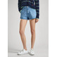 le short femme  pepe jeans a-line short uhw sky