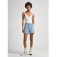 le short femme pepe jeans a-line short uhw stripe