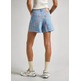 le short femme pepe jeans a-line short uhw stripe