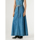 jupe femme  pepe jeans maxi skirt uhw belt