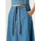 jupe femme  pepe jeans maxi skirt uhw belt