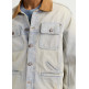 maillot homme  pepe jeans walt worker jacket tint grey