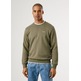sweat-shirt homme  pepe jeans macbeth small logo plain crew