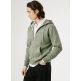 sweat-shirt homme  pepe jeans macbeth melange zip