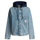 cazadora homme  pepe jeans hooded denim jacket