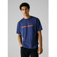 t-shirt homme pepe jeans extended graphic tee