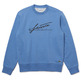 sweatshirt à col rond en molleton de coton homme lacoste