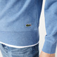 sweatshirt à col rond en molleton de coton homme lacoste