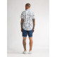 chemise homme  petrol industries men shirt short sleeve aop