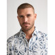 chemise homme  petrol industries men shirt short sleeve aop