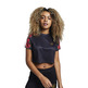 t-shirt femme  siksilk siksilk majestic crop tee