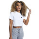 t-shirt femme  siksilkk retro box fit crop tee