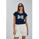 t-shirt femme yes zee t-shirt donna girocollo, m/c
