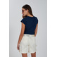 t-shirt femme yes zee t-shirt donna girocollo, m/c