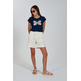 t-shirt femme yes zee t-shirt donna girocollo, m/c