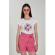 t-shirt femme yes zee t-shirt donna girocollo, m/c