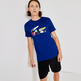 t-shirt en coton biologique imprimé crocodile patchwork homme lacoste sport