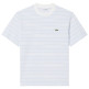t-shirt homme  lacoste tee-shirts col rond homme adul