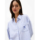 femme tjw ovs badge stripe shirt c5z