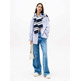 femme tjw ovs badge stripe shirt c5z