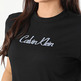 t-shirt femme  calvin klein w ss 20s classic logo tee