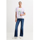 t-shirt femme  pepe jeans amelia