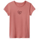 t-shirt fille  calvin klein script logo graphic ss t-shirt