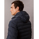 cazadora homme  calvin klein m ls nylon lt wt hooded  fz pu
