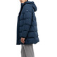 cazadora homme  el ganso manteau plumas largo azul