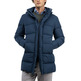 cazadora homme  el ganso manteau plumas largo azul