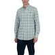 homme chemise popelin cuadros verde