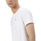 homme t-shirt básica bordado a cont blanco p