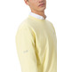 homme sweat-shirt básica bordado a cont amarillo