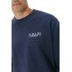 homme sweat-shirt logo tejido azul mari azul mar
