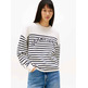 femme tjw stripe varsity sweater ybh