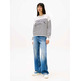 femme tjw stripe varsity sweater ybh