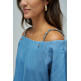 chemise femme  salsa jeans blouse w/ shoulder chain detai