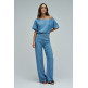 chemise femme  salsa jeans blouse w/ shoulder chain detai