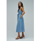 robe femme  salsa jeans dress w/ straps and belt