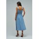 robe femme  salsa jeans dress w/ straps and belt