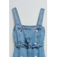 robe femme  salsa jeans dress w/ straps and belt