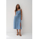 robe femme  salsa jeans dress w/ straps and belt