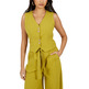 femme pantalon pistach